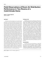 4751 – Field Observations of Room Air Distribution Performance in Two Rooms of a Cold-Climate Home