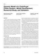 4754 – Dynamic Model of a Centrifugal Chiller System – Model Development, Numerical Study, and Validation