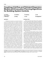 4760 – Coupling of Airflow and Pollutant Dispersion Models with Evacuation Planning Algorithms for Building System Controls