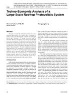 4782 – Techno-Economic Analysis of a Large-Scale Rooftop Photovoltaic System