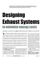 Designing Exhaust Systems to Minimize Energy Costs