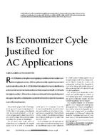 Is Economizer Cycle Justified for AC Applications