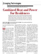 Emerging Technologies: Combined Heat and Power for Residences