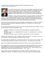 President Burgett's Inaugural Speech: Advancing ASHRAE Technology and Our Future