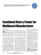 2005 ASHRAE Technology Awards: Combined Heat & Power for Wallboard Manufacturer