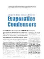Using Variable Speed Drives for Evaporative Condensers