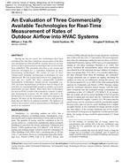 DE-05-02-2 – An Evaluation of Three Commercially Available Technologies for Real-Time Measurement of Rates of Outdoor Airflow into HVAC Systems