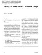 DE-05-09-3 – Getting the Most Out of a Cleanroom Design
