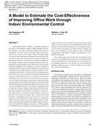 DE-05-10-1 – A Model to Estimate the Cost-Effectiveness of Improving Office Work through Indoor Environmental Control