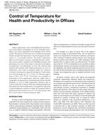 DE-05-10-3 – Control of Temperature for Health and Productivity in Offices