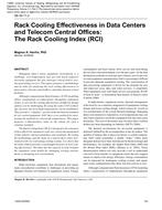 DE-05-11-2 – Rack Cooling Effectiveness in Data Centers and Telecom Central Offices: The Rack Cooling Index (RCI)