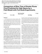 4801 – Comparison of Rise Time of Smoke Plume Front Predicted for High Space by a Field Model with Full-Scale Experiments