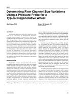 4806 – Determining Flow Channel Size Variations Using a Pressure Probe for a Typical Regenerative Wheel