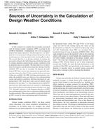 4815 (RP-1171) – Sources of Uncertainty in the Calculation of Design Weather Conditions
