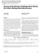 4816 – Survey of the Design of Refrigeration Plants for Public Refrigerated Warehouses