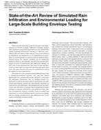 4821 – State-of-the-Art Review of Simulated Rain Infiltration and Environmental Loading for Large-Scale Building Envelope Testing