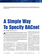 A Simple Way to Specify BACnetÃ‚Â®