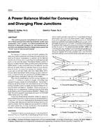 3254 — A Power Balance Model for Converging and Diverging Flow Junctions