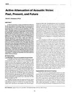 3259 — Active Attenuation of Acoustic Noise: Past, Present, and Future