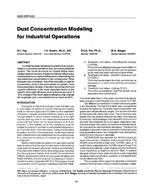 3263 (RP-531) — Dust Concentration Modeling for Industrial Operations