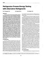 3284 — Refrigerator-Freezer Energy Testing with Alternative Refrigerants