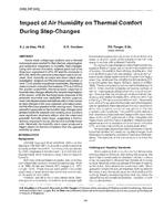 3289 (RP-503) — Impact of Air Humidity on Thermal Comfort During Step-Changes