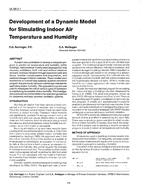 VA-89-02-1 — Development of a Dynamic Model for Simulating Indoor Air Temperature and Humidity