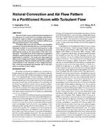 VA-89-06-4 — Natural Convection and Air Flow Pattern in a Partitioned Room with Turbulent Flow