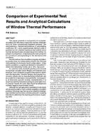 VA-89-11-1 — Comparison of Experimental Test Results and  Analytical Calculations of Window Thermal Performance