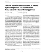 VA-89-11-3 — Thermal Resistance Measurement of Glazing System Edge-Seals and Seal Materials Using a Guarded Heater Plate Apparatus