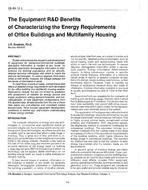 VA-89-12-1 — The Equipment R&D Benefits of Characterizing the Energy Requirements of Office Buildings and Multifamily Housing