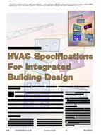 HVAC Specifications For Integrated Building Design