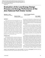 CH-06-01-6 – Evaluation of the Low-Energy Design Process and Energy Performance of the Zion National Park Visitor Center