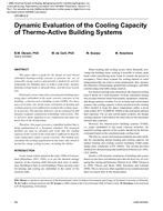 CH-06-02-2 – Dynamic Evaluation of the Cooling Capacity of Thermo-Active Building Systems