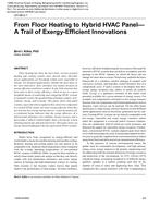 CH-06-02-1 – From Floor Heating to Hybrid HVAC PanelÃ¢Â€Â” A Trail of Exergy-Efficient Innovations
