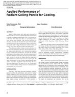 CH-06-02-4 – Applied Performance of Radiant Ceiling Panels for Cooling