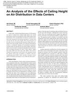 CH-06-09-2 – An Analysis of the Effects of Ceiling Height on Air Distribution in Data Centers
