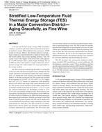 CH-06-11-1 – Stratified Low-Temperature Fluid Thermal Energy Storage (TES) in a Major Convention DistrictÃ¢Â€Â” Aging Gracefully, as Fine Wine