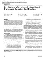4829 (RP-1237) – Development of an Interactive Web-Based Owning and Operating Cost Database