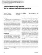 4832 – Environmental Impacts of Surface Water Heat Pump Systems