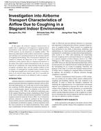 4834 – Investigation into Airborne Transport Characteristics of Airflow Due to Coughing in a Stagnant Indoor Environment