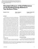 4838 – Simulated Influence of Roof Reflectance on the Building Energy Balance in Two Northern Cities