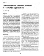 VA-89-17-1 — Overview of Water Treatment Practices in Thermal Storage Systems