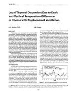 VA-89-19-5 — Local Thermal Discomfort Due to Draft Vertical Temperature Difference in Rooms with Displacement Ventilation