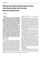 VA-89-20-1 — Maintaining Adequate Data Capture Rates from Remote Sites with End-Use