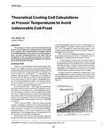VA-89-22-2 — Theoretical Cooling Coil Calculations at Freezer Temperatures to Avoid Unfavorable Coil-Frost