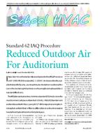 2006 ASHRAE Technology Awards: Reduced Outdoor Air For Auditorium