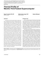 QC-06-019 – Thermal Profile of WorldÃ¢Â€Â™s Third Fastest Supercomputer