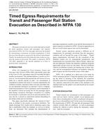 QC-06-023 – Timed Egress Requirements for Transit and Passenger Rail Station Evacuation as Described in NFPA 130