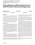 QC-06-026 – Energy Efficiency, SIPS, Geothermal, and Solar PV Used in Near Zero-Energy House